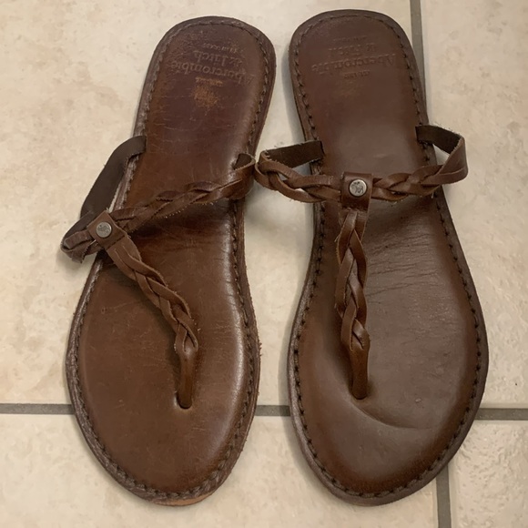 Abercrombie & Fitch leather sandals - Picture 1 of 5